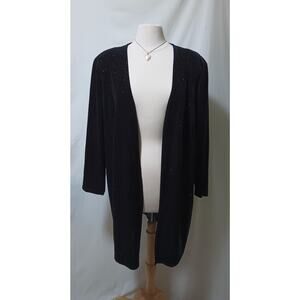 3/$10 Vintage Sparkly Evening Jacket L / XL Black